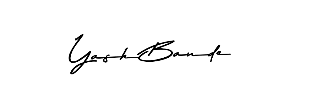 You can use this online signature creator to create a handwritten signature for the name Yash Bande. This is the best online autograph maker. Yash Bande signature style 9 images and pictures png