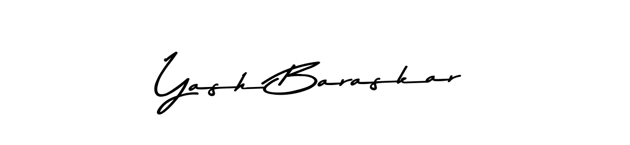 How to make Yash Baraskar signature? Asem Kandis PERSONAL USE is a professional autograph style. Create handwritten signature for Yash Baraskar name. Yash Baraskar signature style 9 images and pictures png