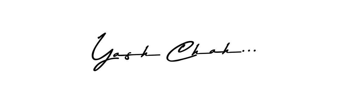 Make a beautiful signature design for name Yash Chah.... Use this online signature maker to create a handwritten signature for free. Yash Chah... signature style 9 images and pictures png