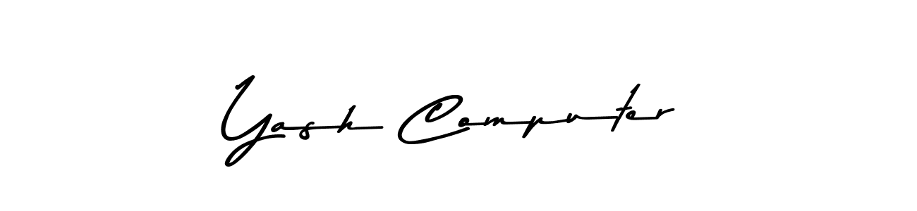 Yash Computer stylish signature style. Best Handwritten Sign (Asem Kandis PERSONAL USE) for my name. Handwritten Signature Collection Ideas for my name Yash Computer. Yash Computer signature style 9 images and pictures png