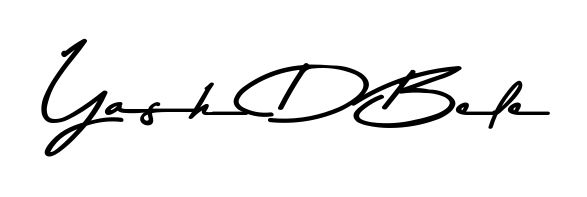 Give your name Yash D Bele an exquisite flair with the Asem Kandis PERSONAL USE script font. Ideal for contracts, resumes, and formal letterheads. Yash D Bele signature style 9 images and pictures png
