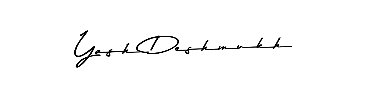 Make a beautiful signature design for name Yash Deshmukh. With this signature (Asem Kandis PERSONAL USE) style, you can create a handwritten signature for free. Yash Deshmukh signature style 9 images and pictures png