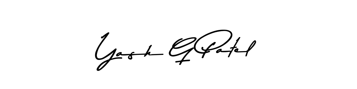 Make a beautiful signature design for name Yash G Patel. Use this online signature maker to create a handwritten signature for free. Yash G Patel signature style 9 images and pictures png