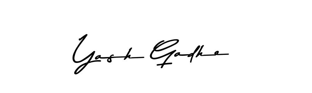 Also we have Yash Gadhe name is the best signature style. Create professional handwritten signature collection using Asem Kandis PERSONAL USE autograph style. Yash Gadhe signature style 9 images and pictures png