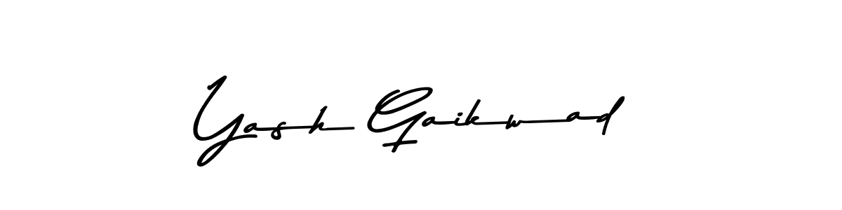 Yash Gaikwad stylish signature style. Best Handwritten Sign (Asem Kandis PERSONAL USE) for my name. Handwritten Signature Collection Ideas for my name Yash Gaikwad. Yash Gaikwad signature style 9 images and pictures png