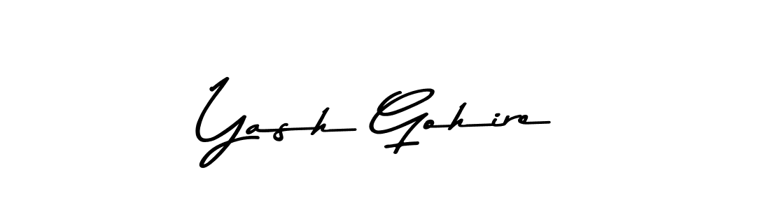 You should practise on your own different ways (Asem Kandis PERSONAL USE) to write your name (Yash Gohire) in signature. don't let someone else do it for you. Yash Gohire signature style 9 images and pictures png