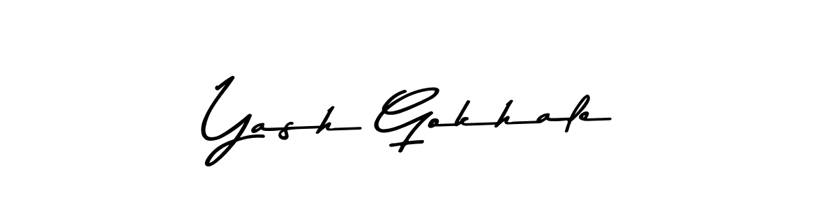 How to make Yash Gokhale signature? Asem Kandis PERSONAL USE is a professional autograph style. Create handwritten signature for Yash Gokhale name. Yash Gokhale signature style 9 images and pictures png