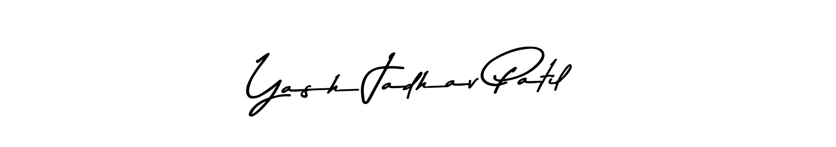 Yash Jadhav Patil stylish signature style. Best Handwritten Sign (Asem Kandis PERSONAL USE) for my name. Handwritten Signature Collection Ideas for my name Yash Jadhav Patil. Yash Jadhav Patil signature style 9 images and pictures png