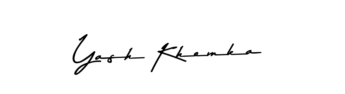 This is the best signature style for the Yash Khemka name. Also you like these signature font (Asem Kandis PERSONAL USE). Mix name signature. Yash Khemka signature style 9 images and pictures png