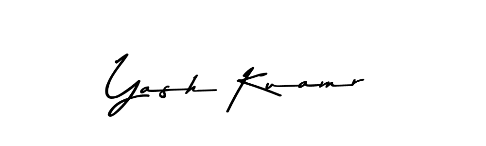 Make a beautiful signature design for name Yash Kuamr. Use this online signature maker to create a handwritten signature for free. Yash Kuamr signature style 9 images and pictures png