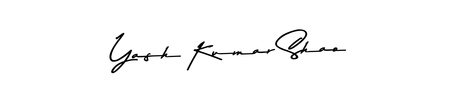 The best way (Asem Kandis PERSONAL USE) to make a short signature is to pick only two or three words in your name. The name Yash Kumar Shao include a total of six letters. For converting this name. Yash Kumar Shao signature style 9 images and pictures png