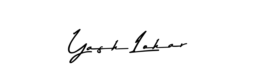 Make a beautiful signature design for name Yash Lohar. With this signature (Asem Kandis PERSONAL USE) style, you can create a handwritten signature for free. Yash Lohar signature style 9 images and pictures png