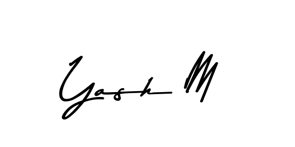 Also You can easily find your signature by using the search form. We will create Yash M name handwritten signature images for you free of cost using Asem Kandis PERSONAL USE sign style. Yash M signature style 9 images and pictures png