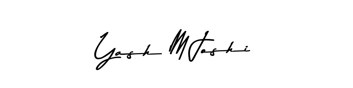How to make Yash M Joshi signature? Asem Kandis PERSONAL USE is a professional autograph style. Create handwritten signature for Yash M Joshi name. Yash M Joshi signature style 9 images and pictures png