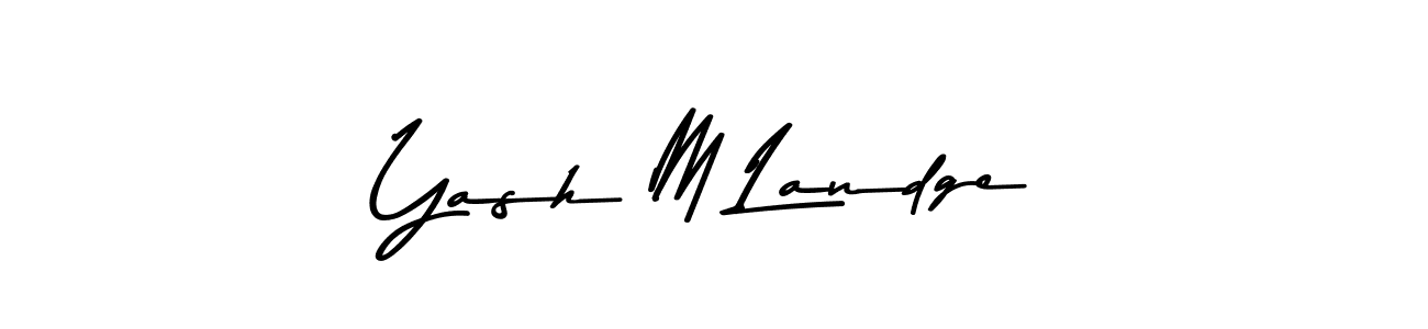 It looks lik you need a new signature style for name Yash M Landge. Design unique handwritten (Asem Kandis PERSONAL USE) signature with our free signature maker in just a few clicks. Yash M Landge signature style 9 images and pictures png