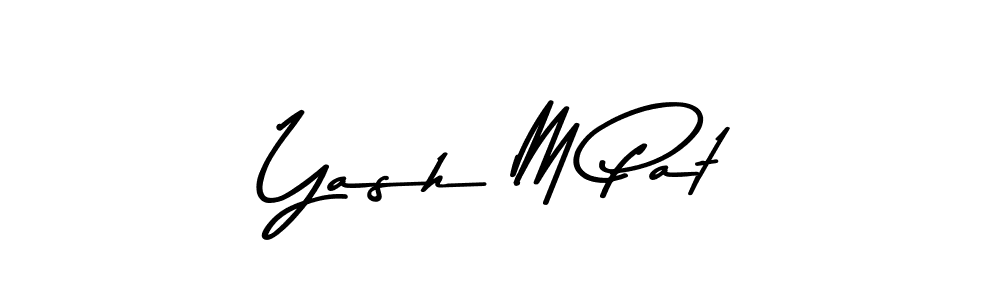 This is the best signature style for the Yash M Pat name. Also you like these signature font (Asem Kandis PERSONAL USE). Mix name signature. Yash M Pat signature style 9 images and pictures png