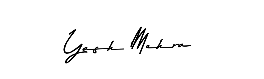 Create a beautiful signature design for name Yash Mehra. With this signature (Asem Kandis PERSONAL USE) fonts, you can make a handwritten signature for free. Yash Mehra signature style 9 images and pictures png