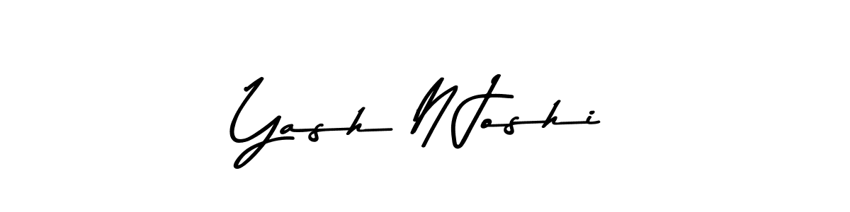 How to make Yash N Joshi signature? Asem Kandis PERSONAL USE is a professional autograph style. Create handwritten signature for Yash N Joshi name. Yash N Joshi signature style 9 images and pictures png