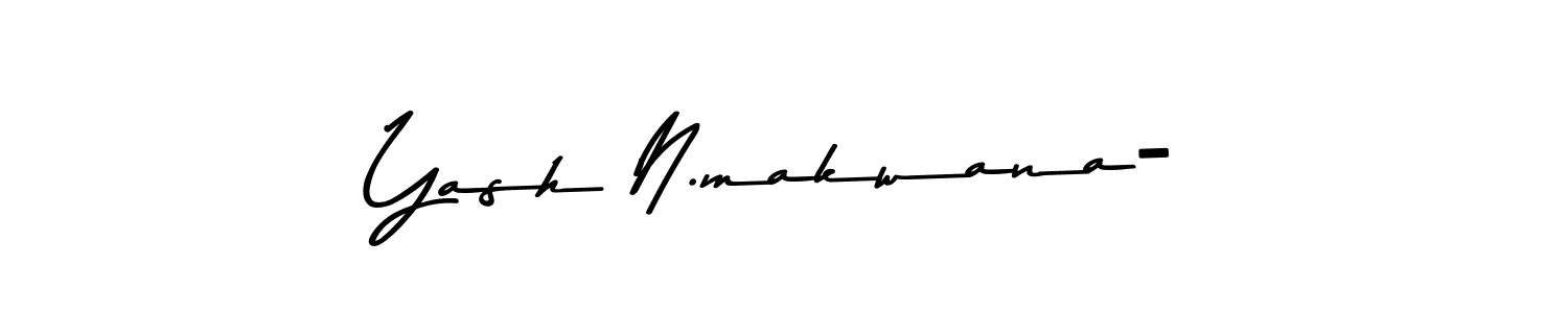 Make a beautiful signature design for name Yash N.makwana-. Use this online signature maker to create a handwritten signature for free. Yash N.makwana- signature style 9 images and pictures png