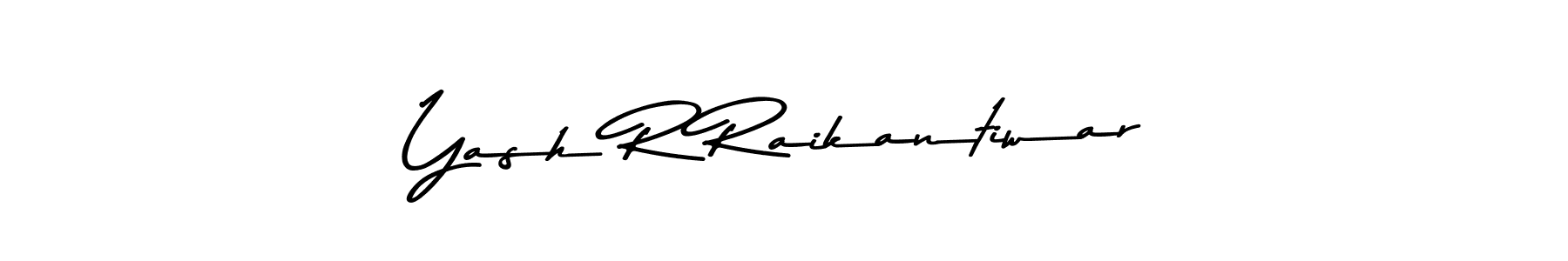 Create a beautiful signature design for name Yash R Raikantiwar. With this signature (Asem Kandis PERSONAL USE) fonts, you can make a handwritten signature for free. Yash R Raikantiwar signature style 9 images and pictures png