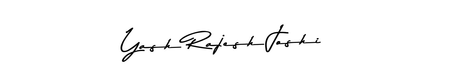 Create a beautiful signature design for name Yash Rajesh Joshi. With this signature (Asem Kandis PERSONAL USE) fonts, you can make a handwritten signature for free. Yash Rajesh Joshi signature style 9 images and pictures png