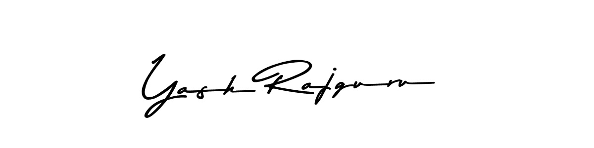 Yash Rajguru stylish signature style. Best Handwritten Sign (Asem Kandis PERSONAL USE) for my name. Handwritten Signature Collection Ideas for my name Yash Rajguru. Yash Rajguru signature style 9 images and pictures png