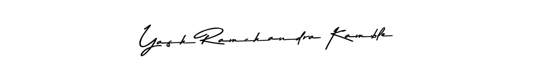 How to make Yash Ramchandra Kamble name signature. Use Asem Kandis PERSONAL USE style for creating short signs online. This is the latest handwritten sign. Yash Ramchandra Kamble signature style 9 images and pictures png
