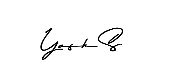 Make a beautiful signature design for name Yash S.. With this signature (Asem Kandis PERSONAL USE) style, you can create a handwritten signature for free. Yash S. signature style 9 images and pictures png