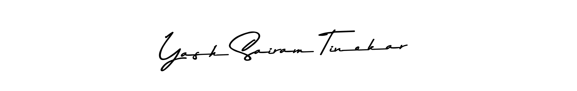 Make a short Yash Sairam Tinekar signature style. Manage your documents anywhere anytime using Asem Kandis PERSONAL USE. Create and add eSignatures, submit forms, share and send files easily. Yash Sairam Tinekar signature style 9 images and pictures png