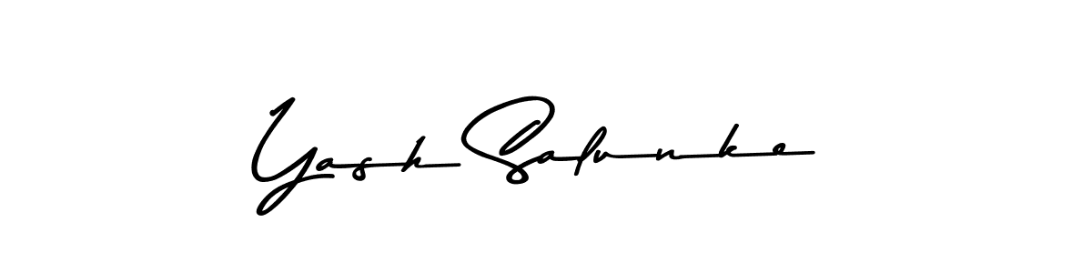 Asem Kandis PERSONAL USE is a professional signature style that is perfect for those who want to add a touch of class to their signature. It is also a great choice for those who want to make their signature more unique. Get Yash Salunke name to fancy signature for free. Yash Salunke signature style 9 images and pictures png