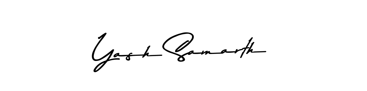 Use a signature maker to create a handwritten signature online. With this signature software, you can design (Asem Kandis PERSONAL USE) your own signature for name Yash Samarth. Yash Samarth signature style 9 images and pictures png