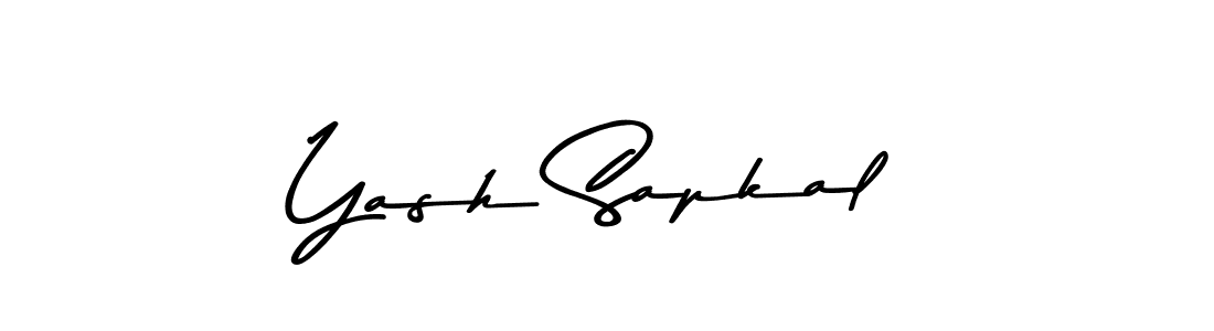 How to make Yash Sapkal signature? Asem Kandis PERSONAL USE is a professional autograph style. Create handwritten signature for Yash Sapkal name. Yash Sapkal signature style 9 images and pictures png