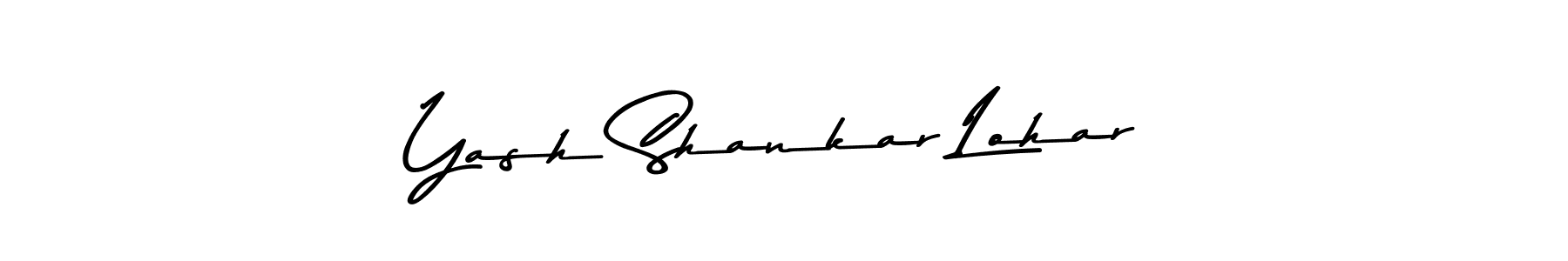 Create a beautiful signature design for name Yash Shankar Lohar. With this signature (Asem Kandis PERSONAL USE) fonts, you can make a handwritten signature for free. Yash Shankar Lohar signature style 9 images and pictures png