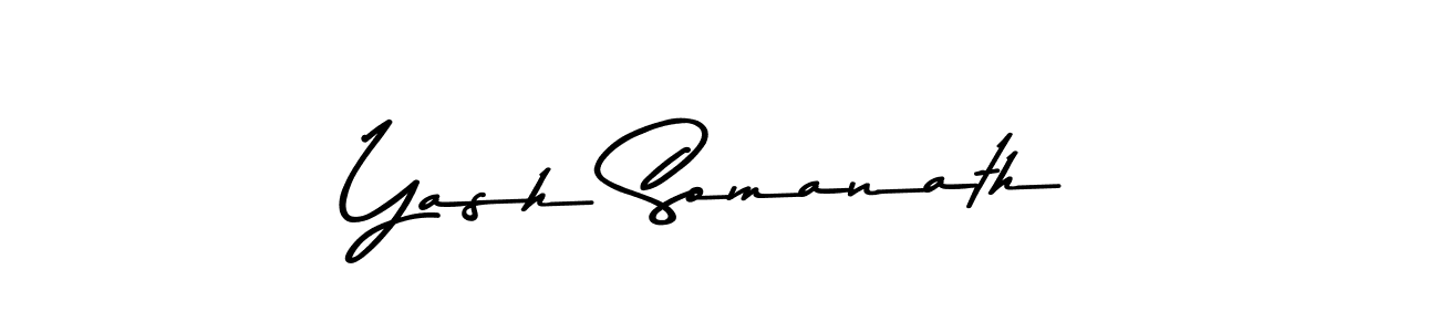 Yash Somanath stylish signature style. Best Handwritten Sign (Asem Kandis PERSONAL USE) for my name. Handwritten Signature Collection Ideas for my name Yash Somanath. Yash Somanath signature style 9 images and pictures png