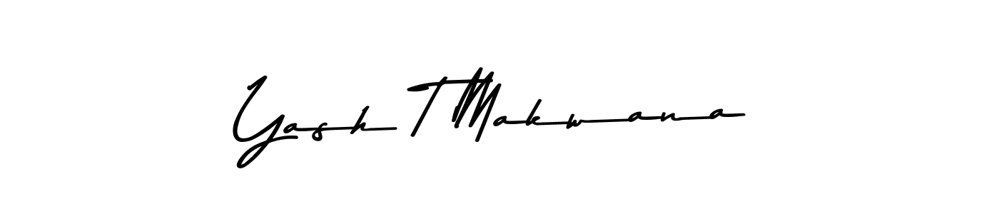 The best way (Asem Kandis PERSONAL USE) to make a short signature is to pick only two or three words in your name. The name Yash T Makwana include a total of six letters. For converting this name. Yash T Makwana signature style 9 images and pictures png