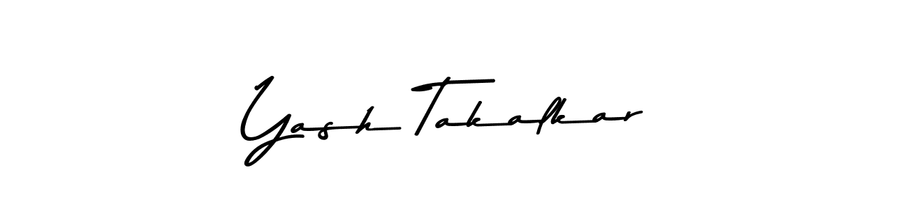 Use a signature maker to create a handwritten signature online. With this signature software, you can design (Asem Kandis PERSONAL USE) your own signature for name Yash Takalkar. Yash Takalkar signature style 9 images and pictures png