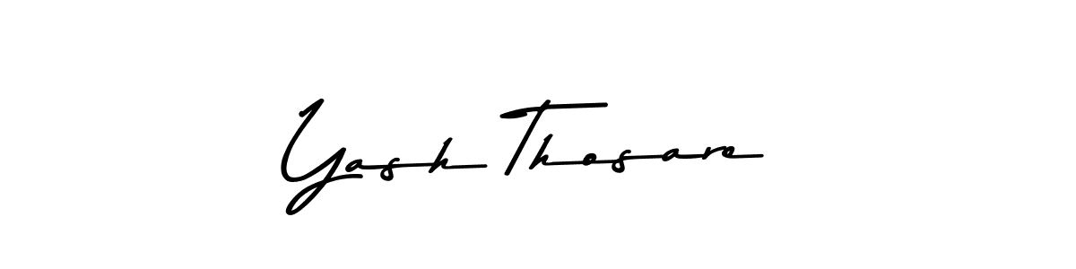 Use a signature maker to create a handwritten signature online. With this signature software, you can design (Asem Kandis PERSONAL USE) your own signature for name Yash Thosare. Yash Thosare signature style 9 images and pictures png