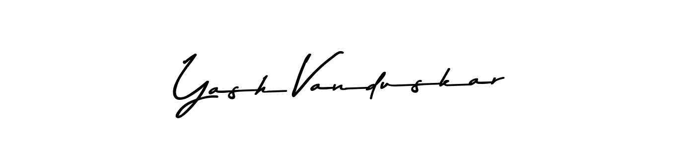 It looks lik you need a new signature style for name Yash Vanduskar. Design unique handwritten (Asem Kandis PERSONAL USE) signature with our free signature maker in just a few clicks. Yash Vanduskar signature style 9 images and pictures png