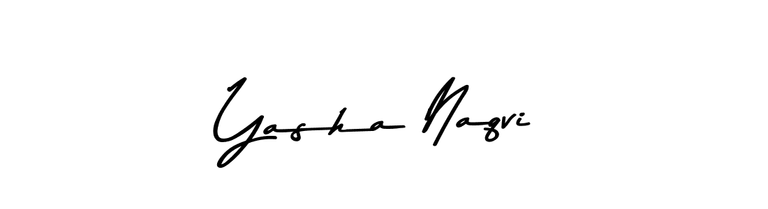 Design your own signature with our free online signature maker. With this signature software, you can create a handwritten (Asem Kandis PERSONAL USE) signature for name Yasha Naqvi. Yasha Naqvi signature style 9 images and pictures png