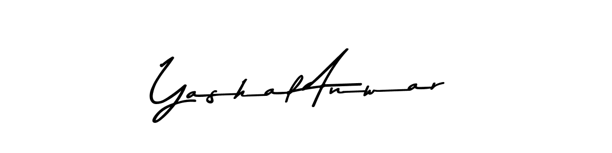 Similarly Asem Kandis PERSONAL USE is the best handwritten signature design. Signature creator online .You can use it as an online autograph creator for name Yashal Anwar. Yashal Anwar signature style 9 images and pictures png