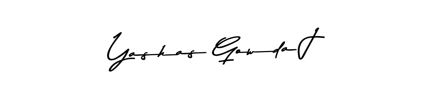 How to make Yashas Gowda J signature? Asem Kandis PERSONAL USE is a professional autograph style. Create handwritten signature for Yashas Gowda J name. Yashas Gowda J signature style 9 images and pictures png