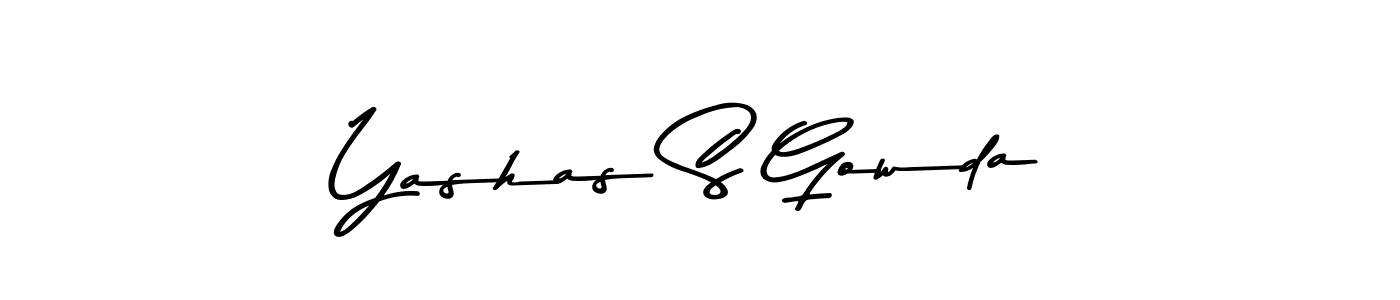 Similarly Asem Kandis PERSONAL USE is the best handwritten signature design. Signature creator online .You can use it as an online autograph creator for name Yashas S Gowda. Yashas S Gowda signature style 9 images and pictures png