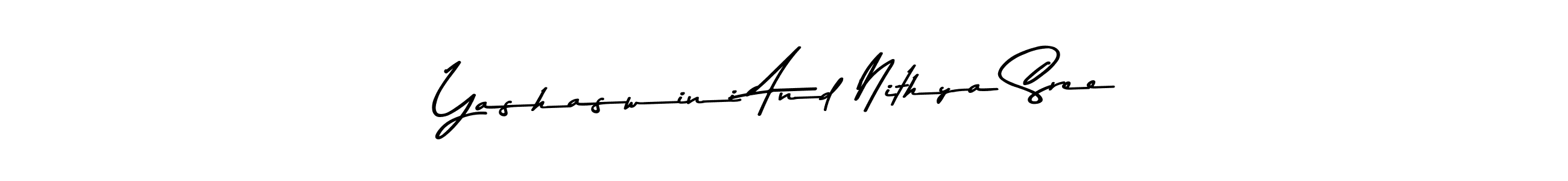 Also You can easily find your signature by using the search form. We will create Yashaswini And Nithya Sree name handwritten signature images for you free of cost using Asem Kandis PERSONAL USE sign style. Yashaswini And Nithya Sree signature style 9 images and pictures png