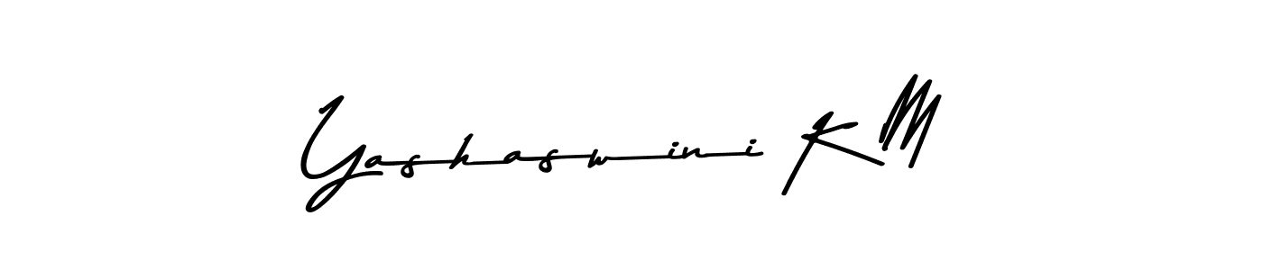 How to Draw Yashaswini K M signature style? Asem Kandis PERSONAL USE is a latest design signature styles for name Yashaswini K M. Yashaswini K M signature style 9 images and pictures png