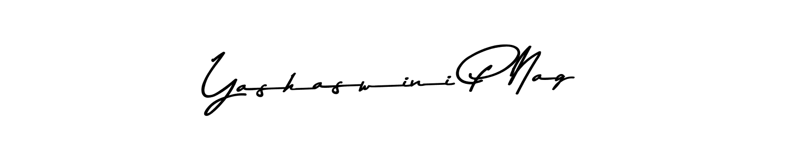 Create a beautiful signature design for name Yashaswini P Nag. With this signature (Asem Kandis PERSONAL USE) fonts, you can make a handwritten signature for free. Yashaswini P Nag signature style 9 images and pictures png