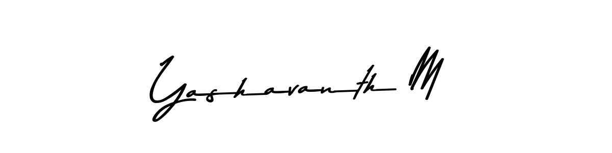 How to make Yashavanth M signature? Asem Kandis PERSONAL USE is a professional autograph style. Create handwritten signature for Yashavanth M name. Yashavanth M signature style 9 images and pictures png