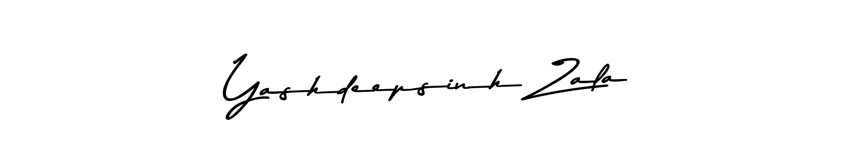 Make a beautiful signature design for name Yashdeepsinh Zala. With this signature (Asem Kandis PERSONAL USE) style, you can create a handwritten signature for free. Yashdeepsinh Zala signature style 9 images and pictures png