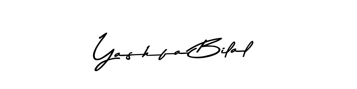 Here are the top 10 professional signature styles for the name Yashfa Bilal. These are the best autograph styles you can use for your name. Yashfa Bilal signature style 9 images and pictures png