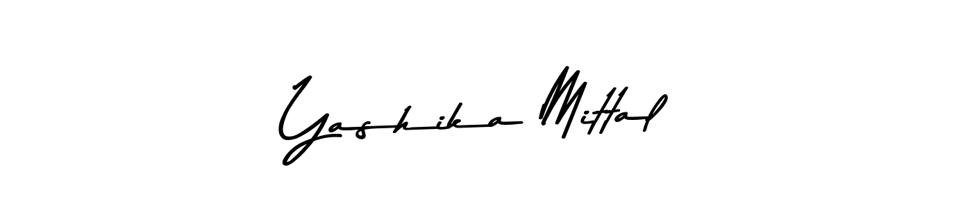 Design your own signature with our free online signature maker. With this signature software, you can create a handwritten (Asem Kandis PERSONAL USE) signature for name Yashika Mittal. Yashika Mittal signature style 9 images and pictures png