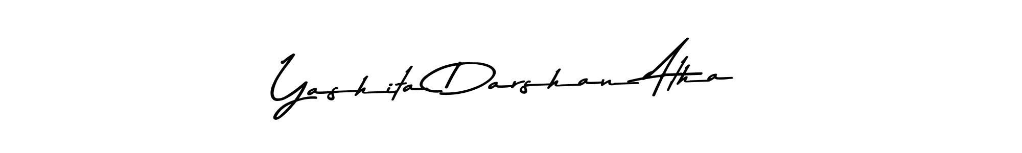 Create a beautiful signature design for name Yashita Darshan Atha. With this signature (Asem Kandis PERSONAL USE) fonts, you can make a handwritten signature for free. Yashita Darshan Atha signature style 9 images and pictures png